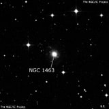 NGC 1463 - спиральная галактика. Описание NGC 1463:, Галактика в созвездии Сетка