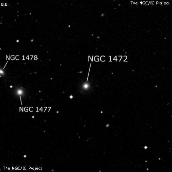NGC 1472 - линзовидная галактика. Описание NGC 1472:, Галактика в созвездии Эридан
