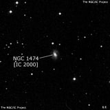 NGC 1474 - спиральная галактика с баром. Описание NGC 1474:, Галактика в созвездии Телец