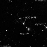 NGC 1478 - линзовидная галактика. Описание NGC 1478:, Галактика в созвездии Эридан