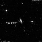 NGC 1489 - спиральная галактика с баром. Описание NGC 1489:, Галактика в созвездии Эридан
