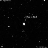 NGC 1492 - спиральная галактика. Описание NGC 1492:, Галактика в созвездии Эридан
