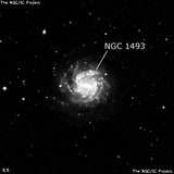 NGC 1493 - спиральная галактика с баром. Описание NGC 1493:, Галактика в созвездии Часы