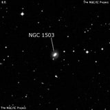NGC 1503 - спиральная галактика с баром. Описание NGC 1503:, Галактика в созвездии Сетка