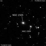 NGC 1505 - линзовидная галактика. Описание NGC 1505:, Галактика в созвездии Эридан