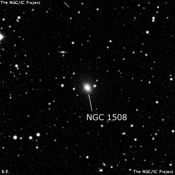 NGC 1508 - спиральная галактика. Описание NGC 1508:, Галактика в созвездии Телец