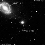 NGC 1510 - линзовидная галактика. Описание NGC 1510:, Галактика в созвездии Часы