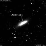 NGC 1511 - спиральная галактика. Описание NGC 1511:, Галактика в созвездии Южная Гидра