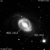 NGC 1512 - спиральная галактика с баром. Описание NGC 1512:, Галактика в созвездии Часы