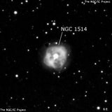 NGC 1514 - планетарная туманность. Описание NGC 1514:, Планетарная туманность в созвездии Телец