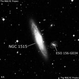 NGC 1515 - спиральная галактика с баром. Описание NGC 1515:, Галактика в созвездии Золотая Рыба