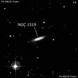 NGC 1519 - спиральная галактика с баром. Описание NGC 1519:, Галактика в созвездии Эридан