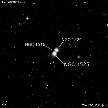 NGC 1525 - спиральная галактика. Описание NGC 1525:, Объект глубокого космоса в созвездии Эридан