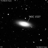 NGC 1527 - спиральная галактика с баром. Описание NGC 1527:, Галактика в созвездии Часы