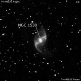 NGC 1530 - спиральная галактика с баром. Описание NGC 1530:, Галактика в созвездии Жираф