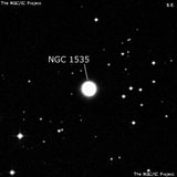 NGC 1535 - планетарная туманность. Описание NGC 1535:, Планетарная туманность в созвездии Эридан