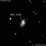 NGC 1536 - спиральная галактика с баром. Описание NGC 1536:, Галактика в созвездии Сетка