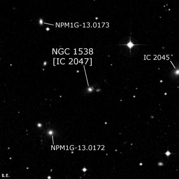 NGC 1538 - галактика. Описание NGC 1538:, Галактика в созвездии Эридан