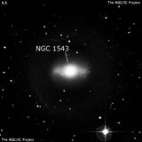 NGC 1543 - спиральная галактика с баром. Описание NGC 1543:, Галактика в созвездии Сетка