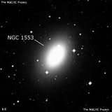 NGC 1553 - линзовидная галактика. Описание NGC 1553:, Галактика в созвездии Золотая Рыба