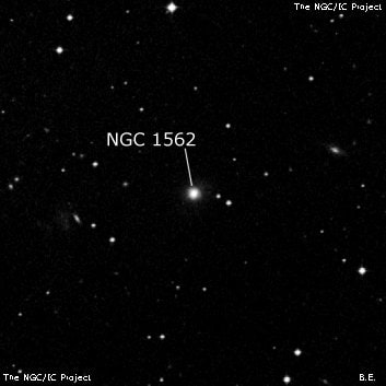 NGC 1562 - линзовидная галактика. Описание NGC 1562:, Галактика в созвездии Эридан