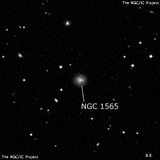 NGC 1565 - спиральная галактика. Описание NGC 1565:, Галактика в созвездии Эридан