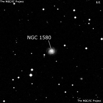 NGC 1580 - галактика. Описание NGC 1580:, Галактика в созвездии Эридан