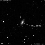 NGC 1586 - галактика. Описание NGC 1586:, Галактика в созвездии Эридан