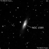 NGC 1589 - галактика. Описание NGC 1589:, Галактика в созвездии Телец