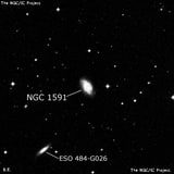 NGC 1591 - спиральная галактика с баром. Описание NGC 1591:, Галактика в созвездии Эридан