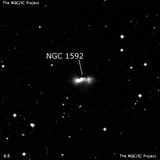 NGC 1592 - галактика. Описание NGC 1592:, Галактика в созвездии Эридан