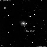 NGC 1594 - спиральная галактика с баром. Описание NGC 1594:, Галактика в созвездии Эридан