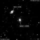 NGC 1595 - эллиптическая галактика. Описание NGC 1595:, Галактика в созвездии Резец