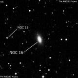 NGC 16 - спиральная галактика с баром. Описание NGC 16:, Галактика в созвездии Пегас