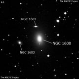 NGC 1600 - эллиптическая галактика. Описание NGC 1600:, Галактика в созвездии Эридан