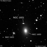 NGC 1601 - линзовидная галактика. Описание NGC 1601:, Галактика в созвездии Эридан