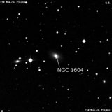 NGC 1604 - линзовидная галактика. Описание NGC 1604:, Галактика в созвездии Эридан