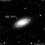 NGC 1617 - спиральная галактика с баром. Описание NGC 1617:, Галактика в созвездии Золотая Рыба