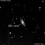 NGC 1618 - спиральная галактика с баром. Описание NGC 1618:, Галактика в созвездии Эридан