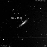 NGC 1625 - спиральная галактика с баром. Описание NGC 1625:, Галактика в созвездии Эридан