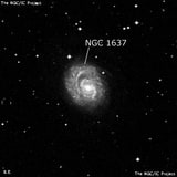 NGC 1637 - спиральная галактика с баром. Описание NGC 1637:, Галактика в созвездии Эридан