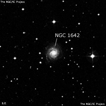 NGC 1642 - спиральная галактика. Описание NGC 1642:, Галактика в созвездии Телец