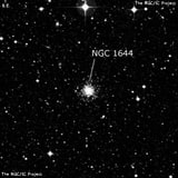 NGC 1644 - рассеянное скопление звёзд. Описание NGC 1644:, Шаровое скопление в созвездии Золотая Рыба