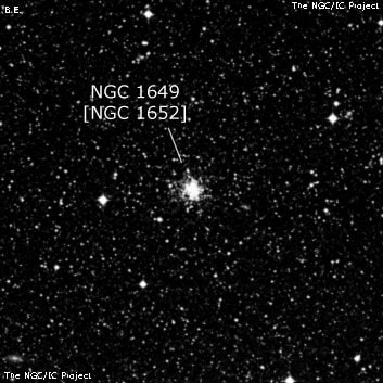 NGC 1649 - рассеянное скопление звёзд. Описание NGC 1649:, Объект глубокого космоса в созвездии Золотая Рыба