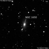 NGC 1650 - эллиптическая галактика. Описание NGC 1650:, Галактика в созвездии Эридан