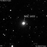 NGC 1653 - эллиптическая галактика. Описание NGC 1653:, Галактика в созвездии Эридан