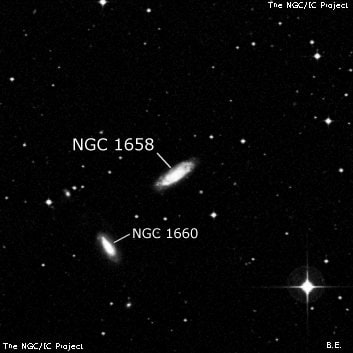NGC 1658 - галактика. Описание NGC 1658:, Галактика в созвездии Резец