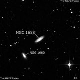 NGC 1658 - галактика. Описание NGC 1658:, Галактика в созвездии Резец