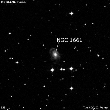 NGC 1661 - галактика. Описание NGC 1661:, Галактика в созвездии Орион