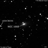 NGC 1668 - спиральная галактика с баром. Описание NGC 1668:, Галактика в созвездии Резец